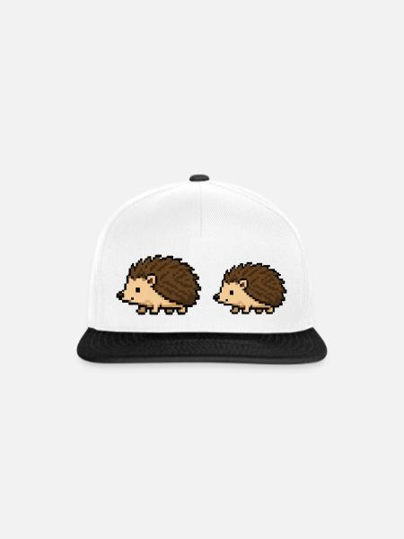 Pixeligel Duo - Snapback Cap - Weiß/Schwarz