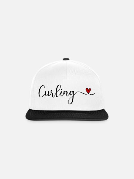Curling - Snapback Cap - Weiß/Schwarz