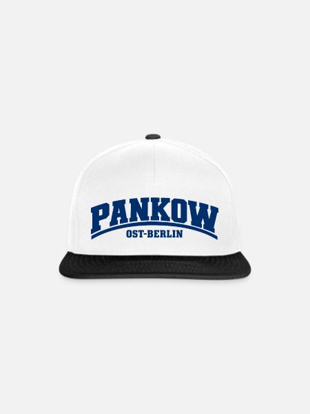 Pankow - Ost-Berlin - Bezirk - Deutschland - Snapback Cap - Weiß/Schwarz