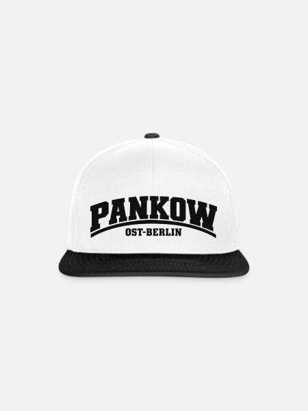 Pankow - Ost-Berlin - Bezirk - Deutschland - Snapback Cap - Weiß/Schwarz
