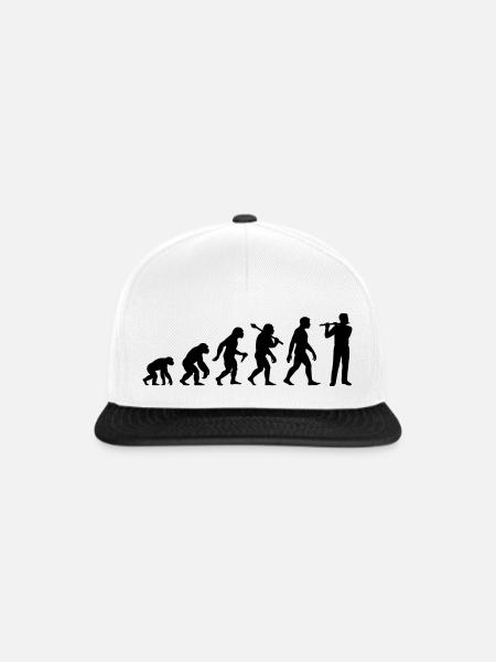 Querflöten Evolution Für Flötisten - Snapback Cap - Weiß/Schwarz