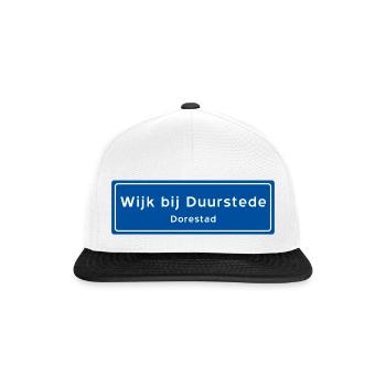 Wijk bij Duurstede signe de nom de lieu - Casquette snapback - blanc/noir - Devant