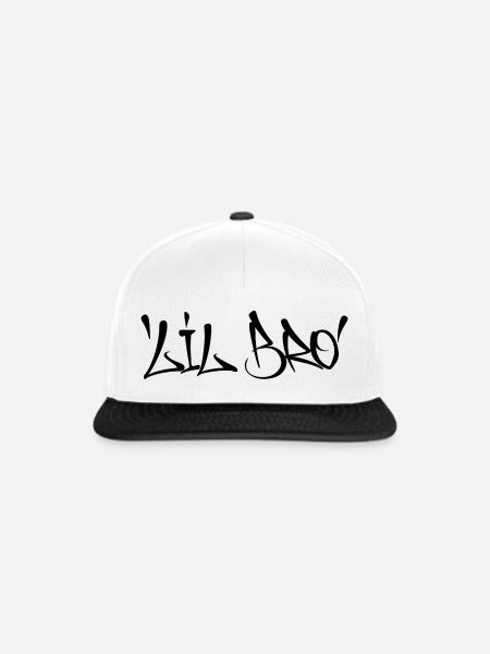 LIL BRO - Snapback Cap - Weiß/Schwarz
