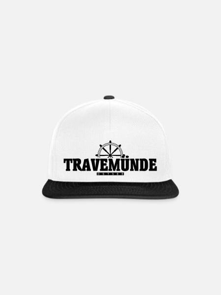 Travemünde - Snapback Cap - Weiß/Schwarz