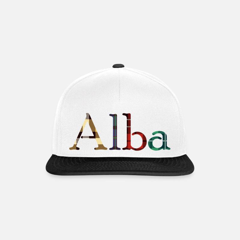 Alba - Snapback Cap - Weiß/Schwarz