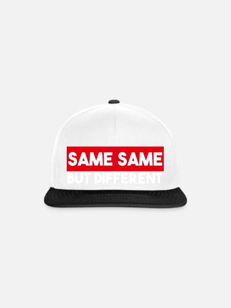 Same Same But Different - Snapback Cap - Weiß/Schwarz