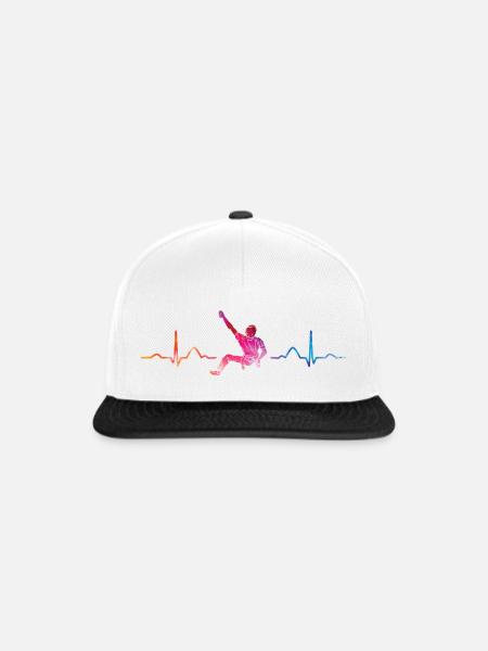 Boulderer Herzschlag Boulder Bouldern - Snapback Cap - Weiß/Schwarz