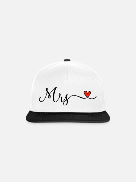 Mrs - Snapback Cap - Weiß/Schwarz