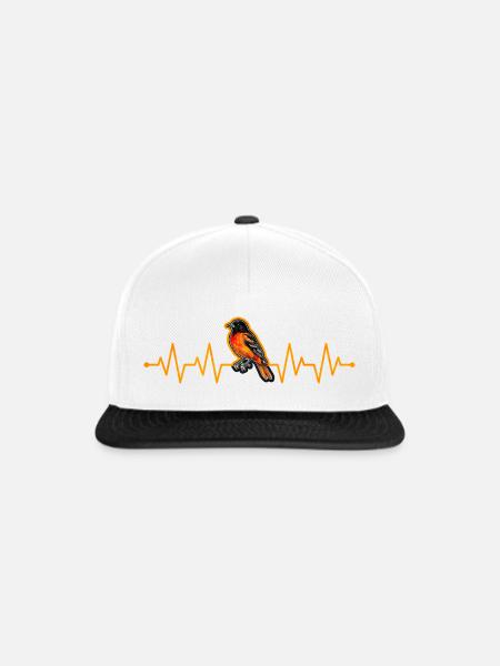 Herzschlag eines Pirols - Snapback Cap - Weiß/Schwarz