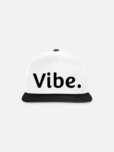 Vibe. - Snapback Cap - Weiß/Schwarz