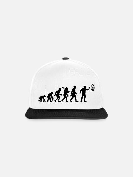 Darts Evolution Dart Zielen Auf Zielscheibe - Snapback Cap - Weiß/Schwarz