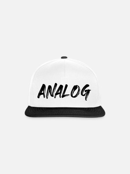 Analog - Snapback Cap - Weiß/Schwarz