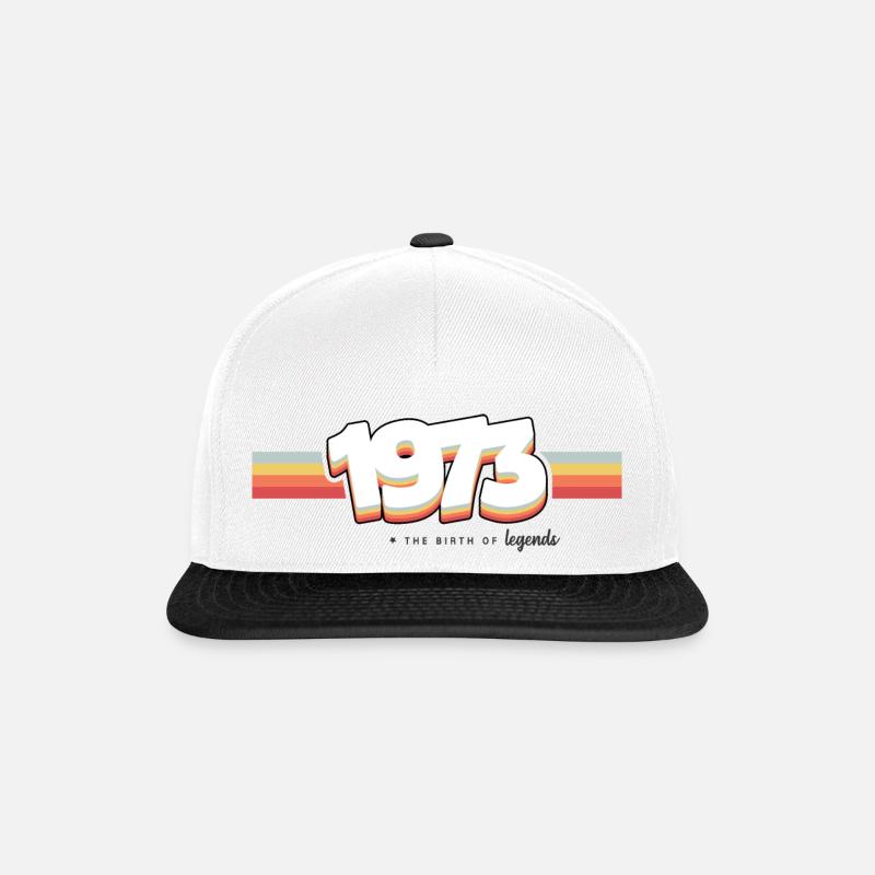 1973 Die Geburt der Legenden - Snapback Cap - Weiß/Schwarz