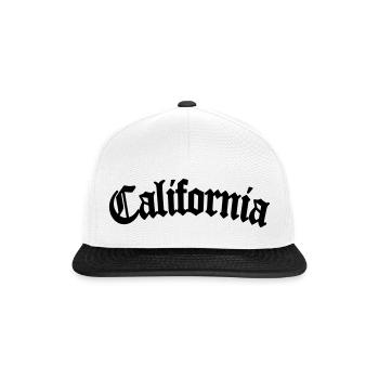 Californie - Casquette snapback - blanc/noir - Devant