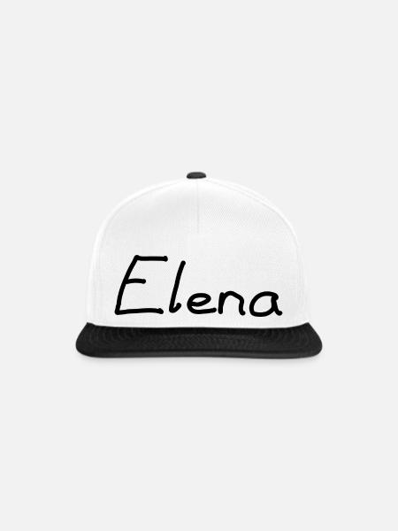 Elena - Snapback Cap - Weiß/Schwarz