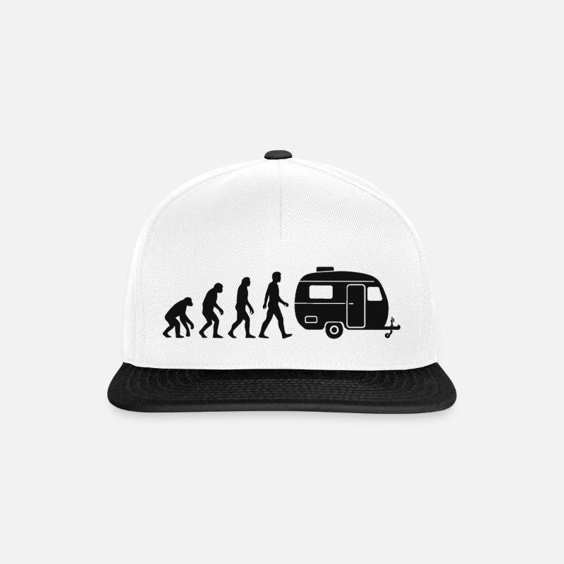 Evolution Caravan Camper - Snapback Cap - white/black