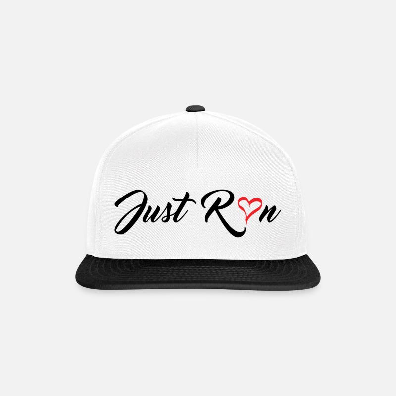 Just Run - Snapback Cap - white/black
