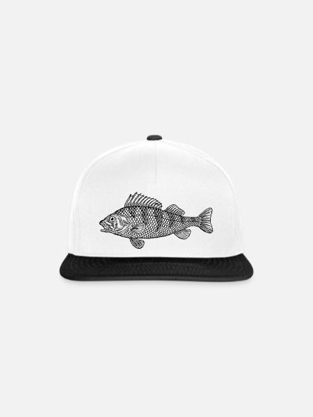 Schöner Barsch 2 - Snapback Cap - Weiß/Schwarz