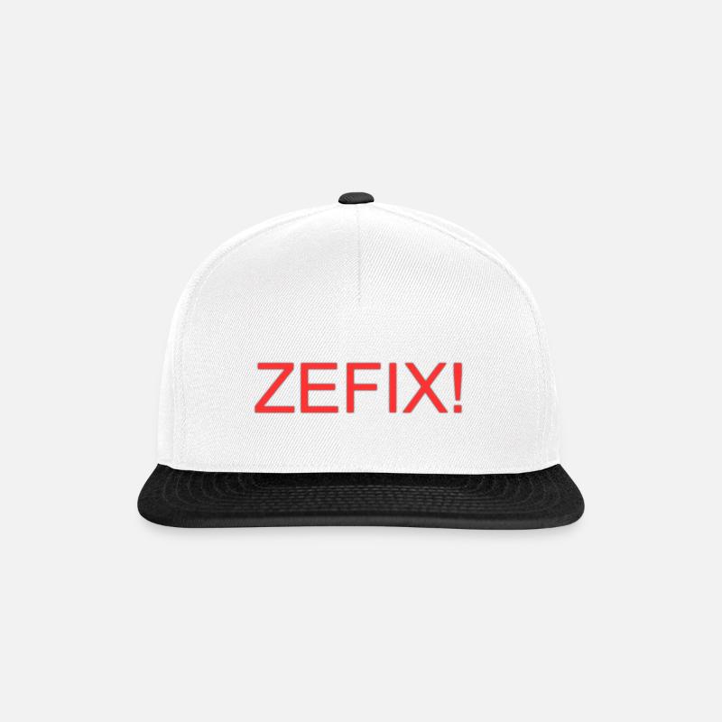 Zefix - Casquette snapback - blanc/noir