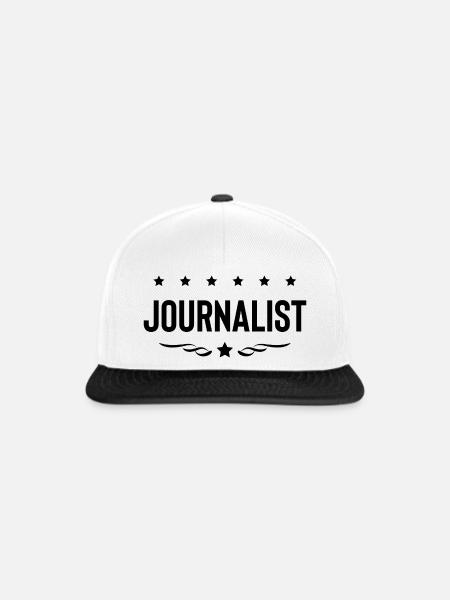 Journalist Beruf - Snapback Cap - Weiß/Schwarz