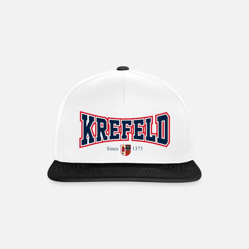 Krefeld - Snapback Cap - Weiß/Schwarz