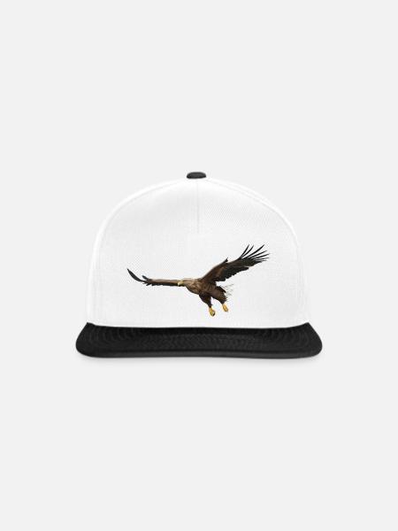 Seeadler Haliaeetus Albicilla Adler - Snapback Cap - Weiß/Schwarz