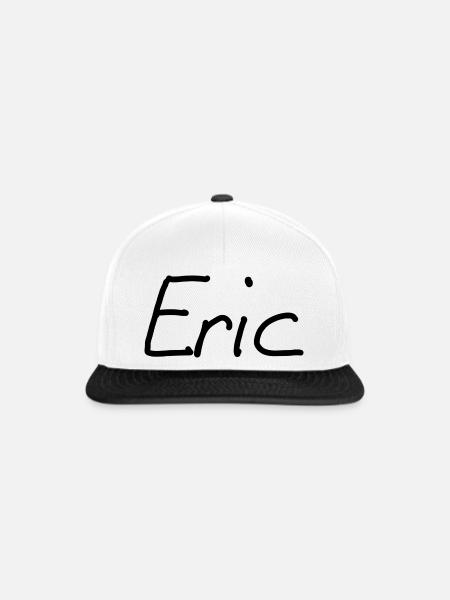 Eric - Snapback Cap - Weiß/Schwarz