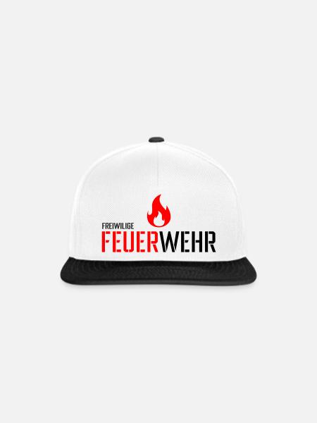 Freiwillige Feuerwehr - Snapback Cap - Weiß/Schwarz