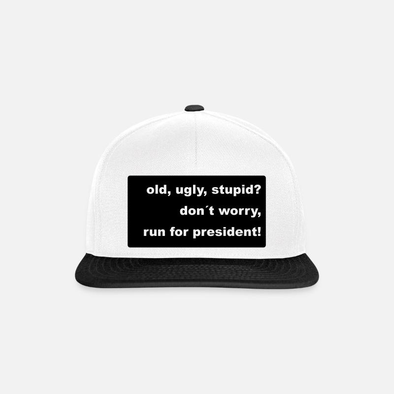 Anti- Pro-Harris - Casquette snapback - blanc/noir