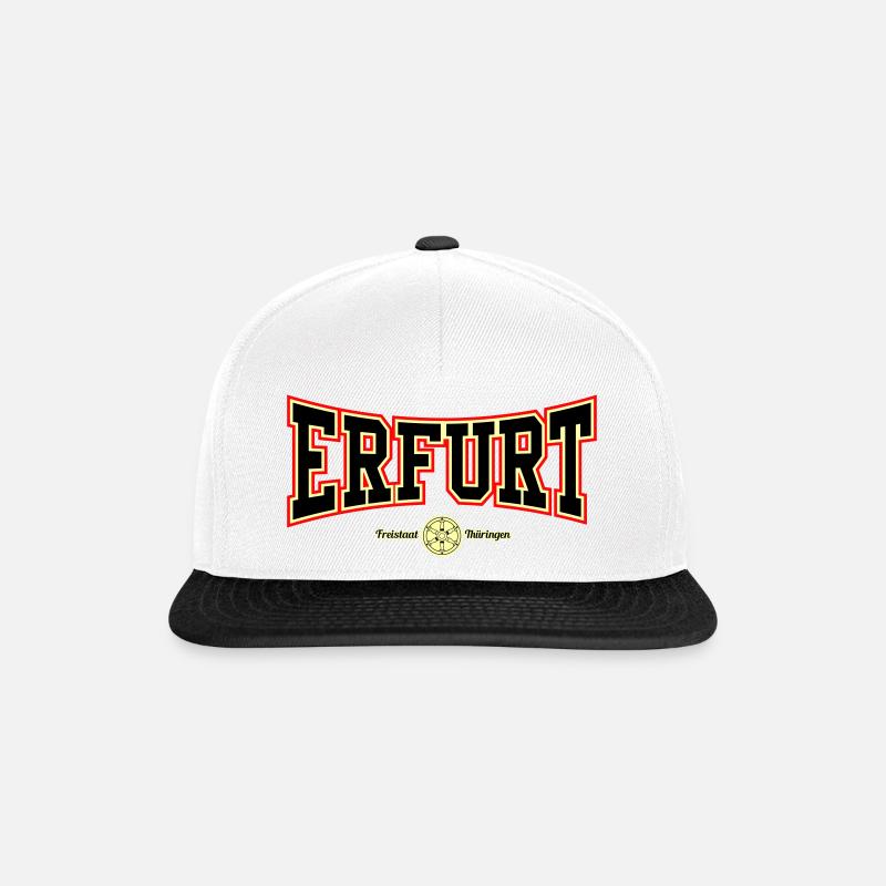 ERFURT - Snapback Cap - Weiß/Schwarz