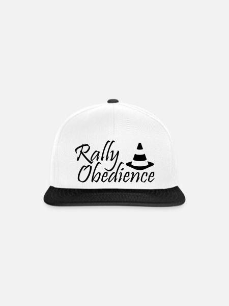 Rally Obedience - Snapback Cap - Weiß/Schwarz