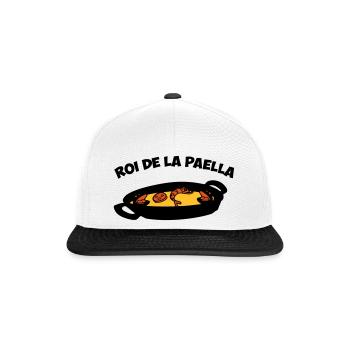roi de la paella - Snapback Cap - Weiß/Schwarz - Vorne