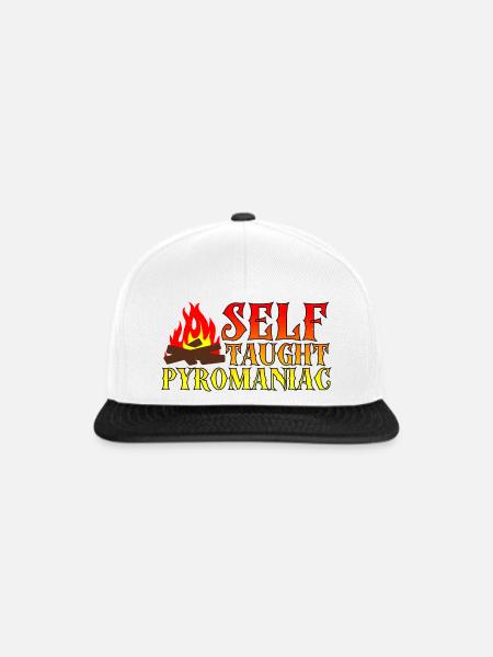 Self-Taught Pyromaniac 6 - Snapback Cap - Weiß/Schwarz