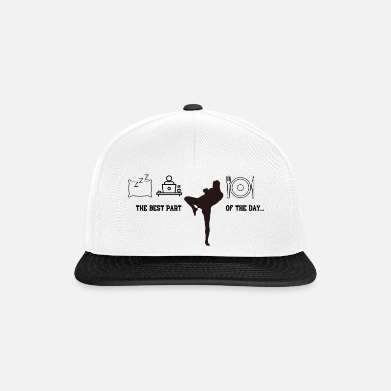 Martial arts Design - Snapback Cap - Weiß/Schwarz
