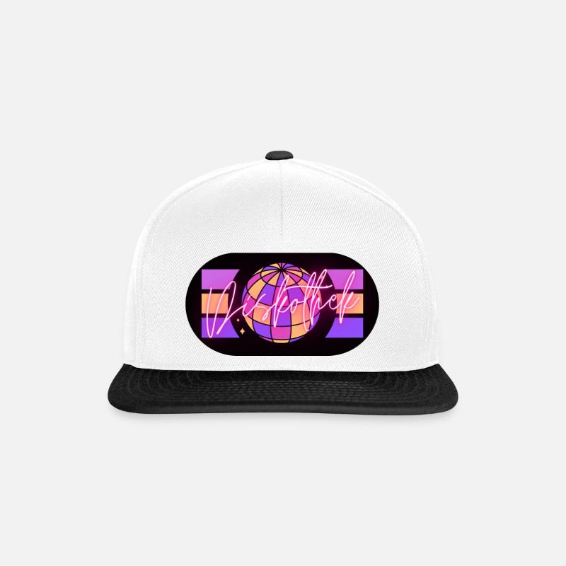Disko - Snapback Cap - Weiß/Schwarz