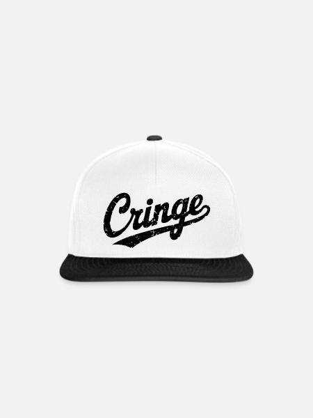 Spruch - Snapback Cap - Weiß/Schwarz