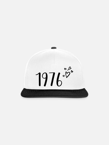 1976 - Snapback Cap - Weiß/Schwarz
