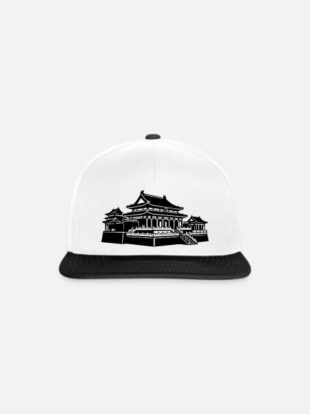 Verbotene Stadt Kaiserpalast Peking - Snapback Cap - Weiß/Schwarz