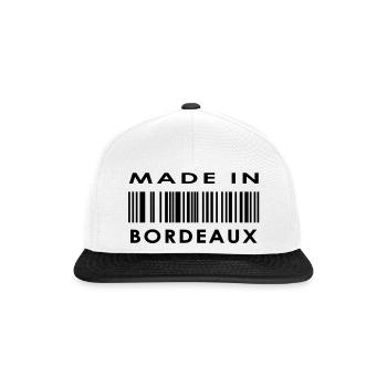 Bordeaux - Casquette snapback - blanc/noir - Devant