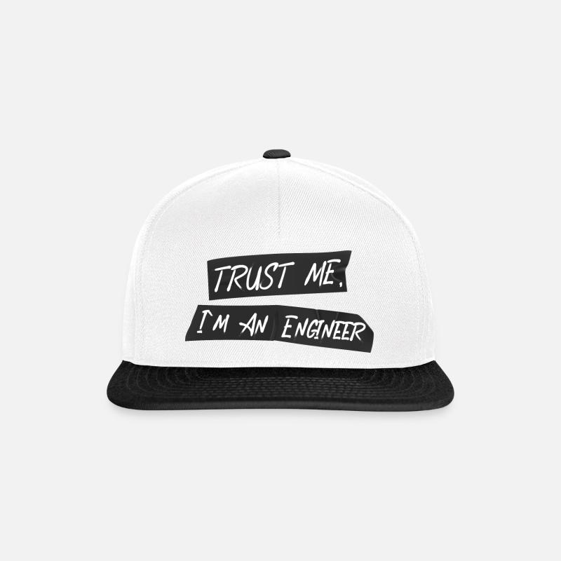 Engineer With Panzertape - Snapback Cap - white/black