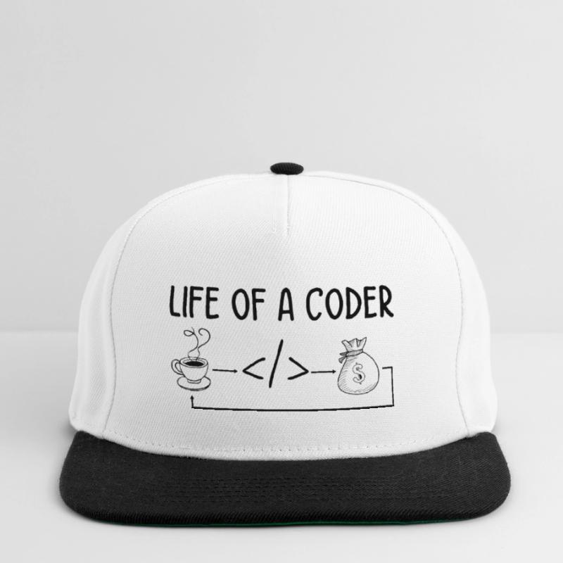 Life Of A Coder Software Developer Programmer Nerd Snapback Cap