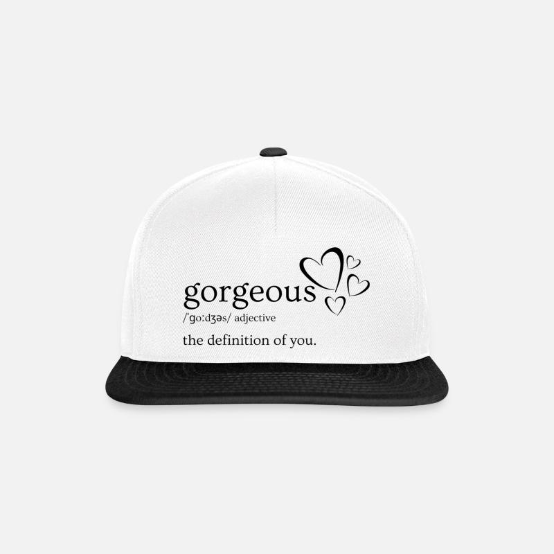 Gorgeous Design - Snapback Cap - Weiß/Schwarz