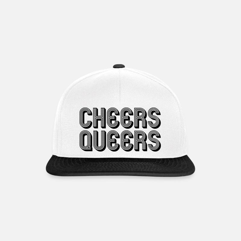 Cheers Queers LGBTQ queer - Snapback Cap - white/black