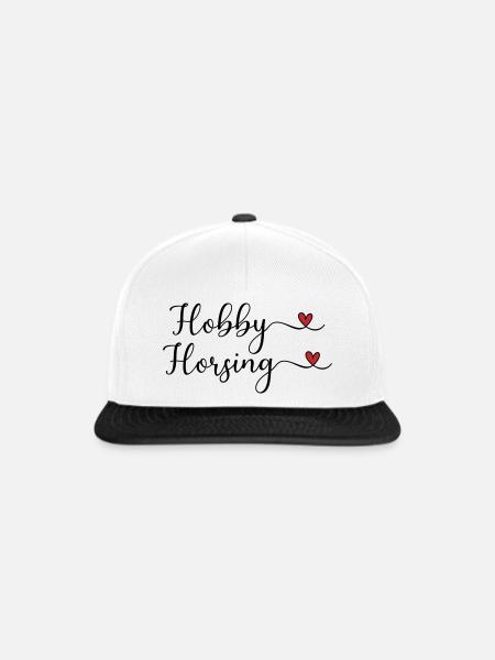 Hobby Horsing - Snapback Cap - Weiß/Schwarz