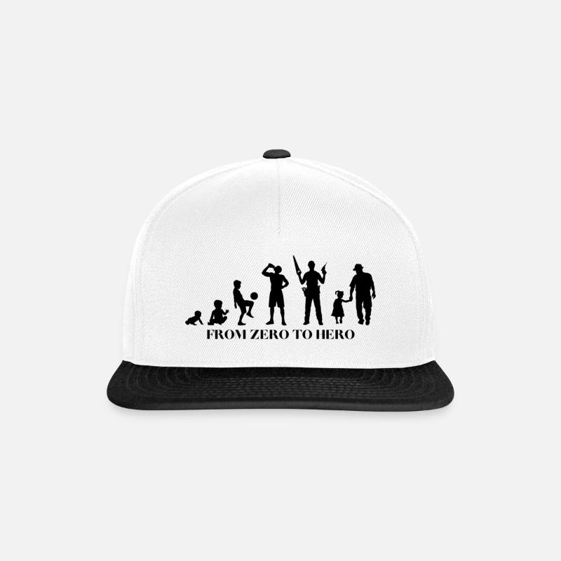 DADS - Snapback Cap - Weiß/Schwarz