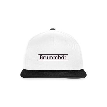 Brummbär - Snapback Cap - Weiß/Schwarz - Vorne