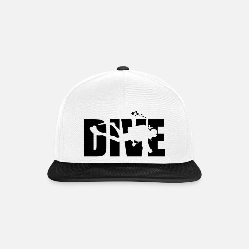 Dive Design for Dive Professionals - Snapback Cap - white/black