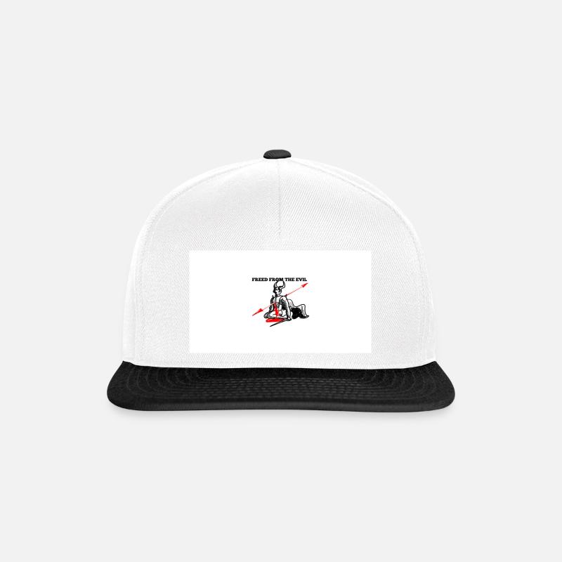 freed from the evil - Snapback Cap - Weiß/Schwarz