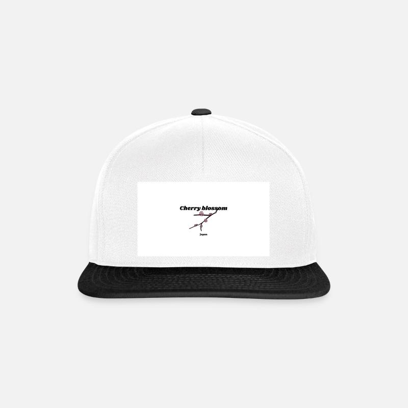 cherry blossom - Snapback Cap - Weiß/Schwarz