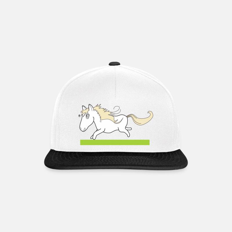 sweet Pony - Snapback Cap - Weiß/Schwarz